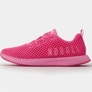 Nobull Diamond Mesh Runners Tennis Shoes Sneakers Lace Up Neon Pink 10 1/2